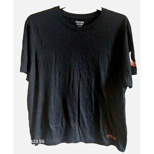 True Religion Mens Extra Lg Black T-Shirt Cotton Crew Neck Casual Wear Country